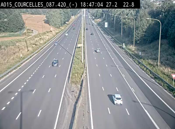 <h2>Webcam autoroute Belgique - Viesville - E42 direction Mons - BK 84.35</h2>