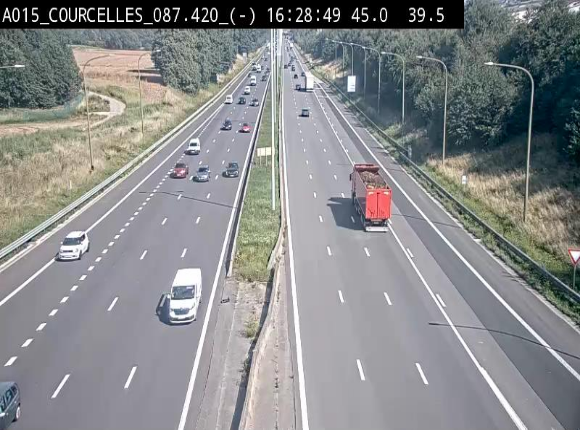 <h2>Webcam autoroute Belgique - Viesville - E42 direction Mons - BK 84.35</h2>