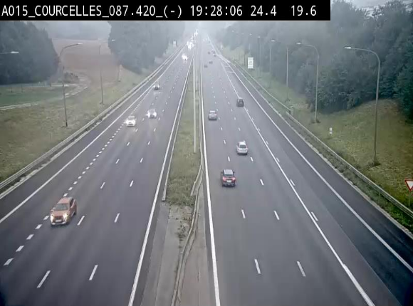 <h2>Webcam autoroute Belgique - Viesville - E42 direction Mons - BK 84.35</h2>