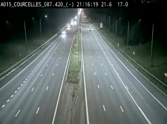 <h2>Webcam autoroute Belgique - Viesville - E42 direction Mons - BK 84.35</h2>