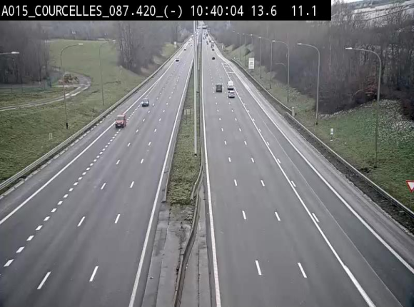 <h2>Webcam autoroute Belgique - Viesville - E42 direction Mons - BK 84.35</h2>