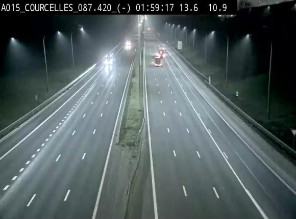<h2>Webcam autoroute Belgique - Viesville - E42 direction Mons - BK 84.35</h2>