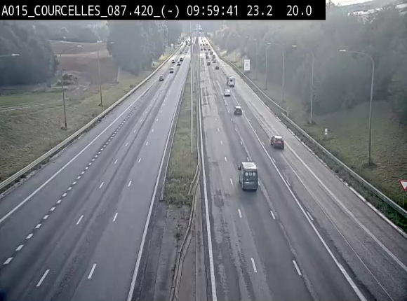 <h2>Webcam autoroute Belgique - Viesville - E42 direction Mons - BK 84.35</h2>