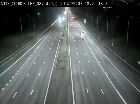<h2>Webcam autoroute Belgique - Viesville - E42 direction Mons - BK 84.35</h2>