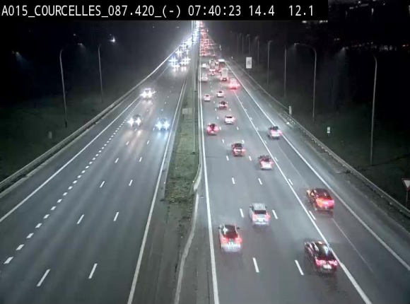 <h2>Webcam autoroute Belgique - Viesville - E42 direction Mons - BK 84.35</h2>