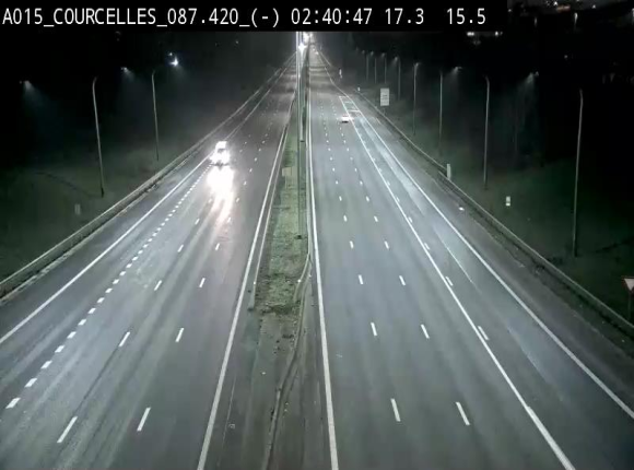 <h2>Webcam autoroute Belgique - Viesville - E42 direction Mons - BK 84.35</h2>