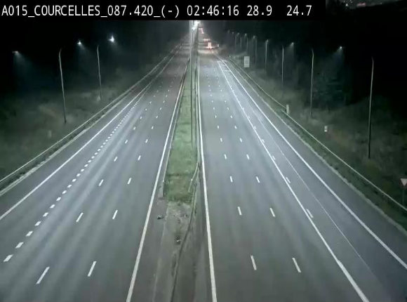 <h2>Webcam autoroute Belgique - Viesville - E42 direction Mons - BK 84.35</h2>