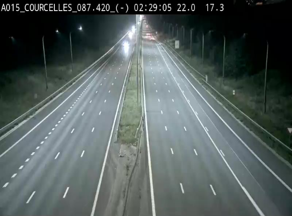 <h2>Webcam autoroute Belgique - Viesville - E42 direction Mons - BK 84.35</h2>
