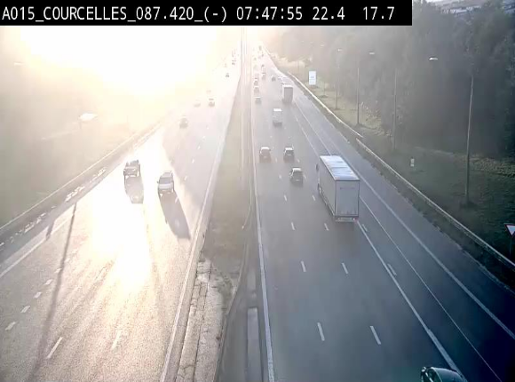 <h2>Webcam autoroute Belgique - Viesville - E42 direction Mons - BK 84.35</h2>