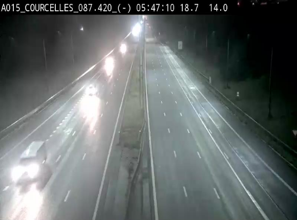 <h2>Webcam autoroute Belgique - Viesville - E42 direction Mons - BK 84.35</h2>