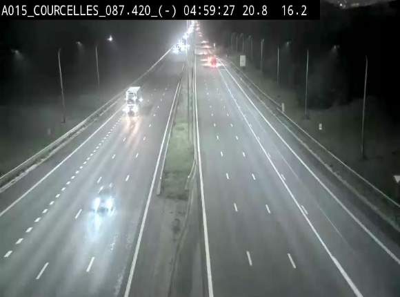 <h2>Webcam autoroute Belgique - Viesville - E42 direction Mons - BK 84.35</h2>