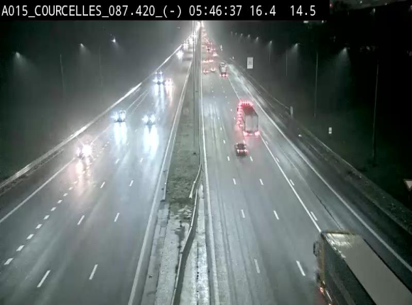 <h2>Webcam autoroute Belgique - Viesville - E42 direction Mons - BK 84.35</h2>