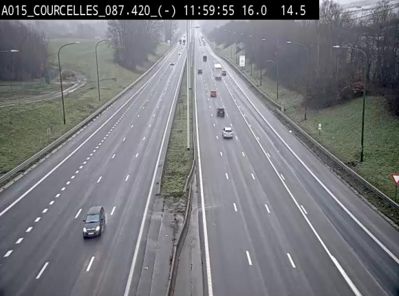 <h2>Webcam autoroute Belgique - Viesville - E42 direction Mons - BK 84.35</h2>