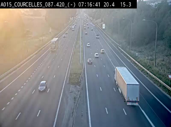 <h2>Webcam autoroute Belgique - Viesville - E42 direction Mons - BK 84.35</h2>