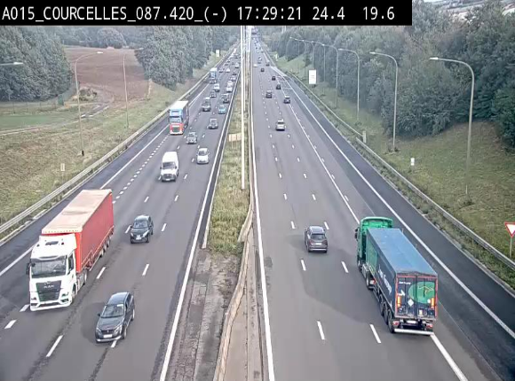 <h2>Webcam autoroute Belgique - Viesville - E42 direction Mons - BK 84.35</h2>