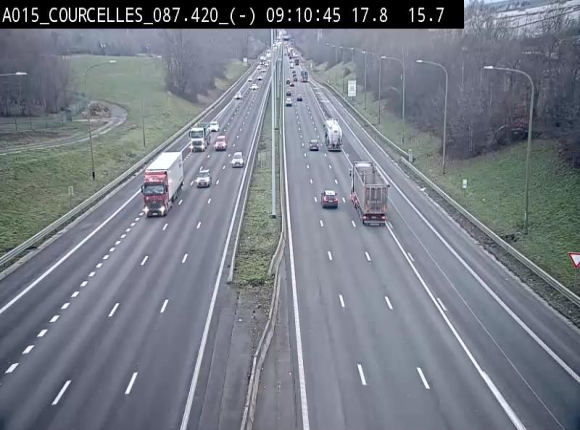 <h2>Webcam autoroute Belgique - Viesville - E42 direction Mons - BK 84.35</h2>