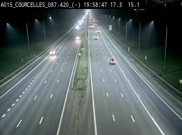 <h2>Webcam autoroute Belgique - Viesville - E42 direction Mons - BK 84.35</h2>