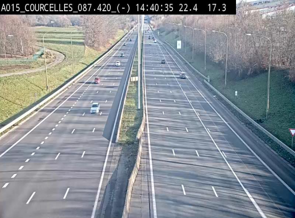 <h2>Webcam autoroute Belgique - Viesville - E42 direction Mons - BK 84.35</h2>