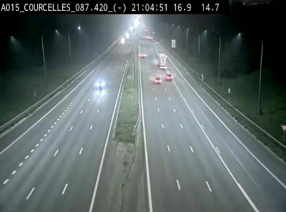 <h2>Webcam autoroute Belgique - Viesville - E42 direction Mons - BK 84.35</h2>