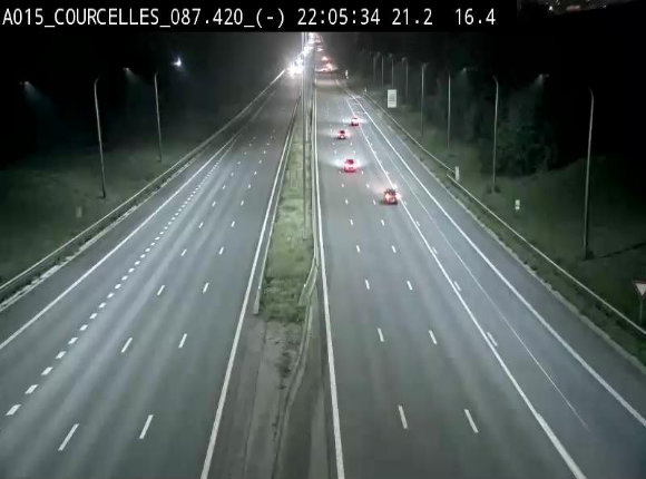 <h2>Webcam autoroute Belgique - Viesville - E42 direction Mons - BK 84.35</h2>