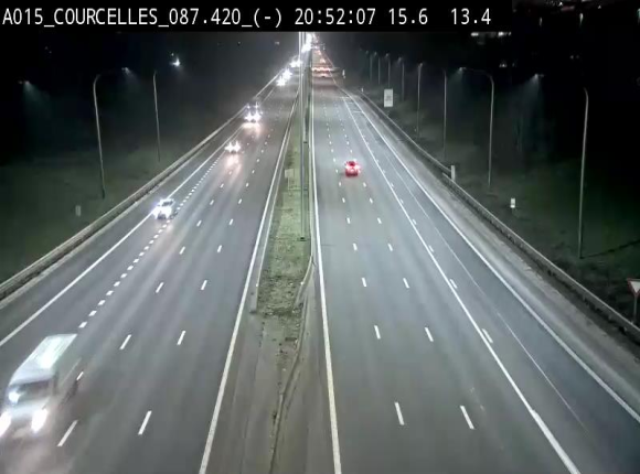 <h2>Webcam autoroute Belgique - Viesville - E42 direction Mons - BK 84.35</h2>