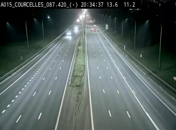 <h2>Webcam autoroute Belgique - Viesville - E42 direction Mons - BK 84.35</h2>