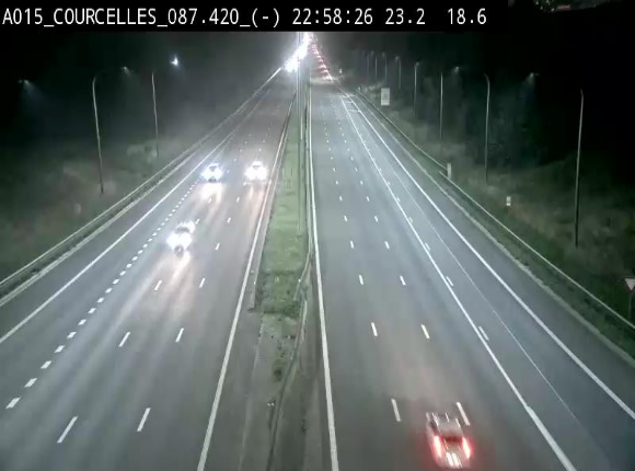 Webcam autoroute Belgique - Viesville - E42 direction Mons - BK 84.35