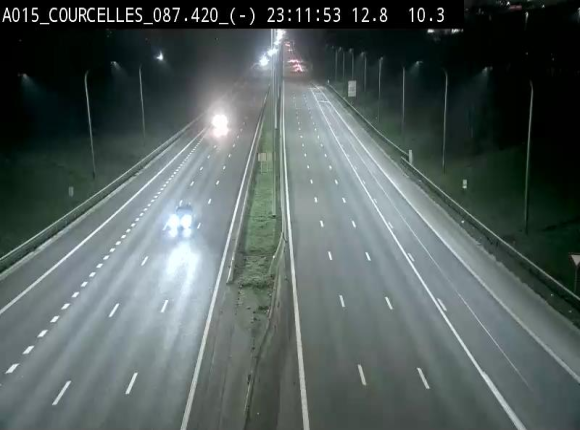 <h2>Webcam autoroute Belgique - Viesville - E42 direction Mons - BK 84.35</h2>