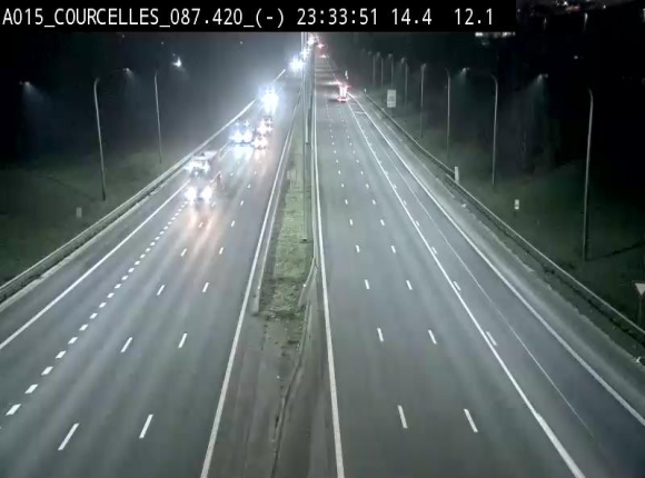 <h2>Webcam autoroute Belgique - Viesville - E42 direction Mons - BK 84.35</h2>