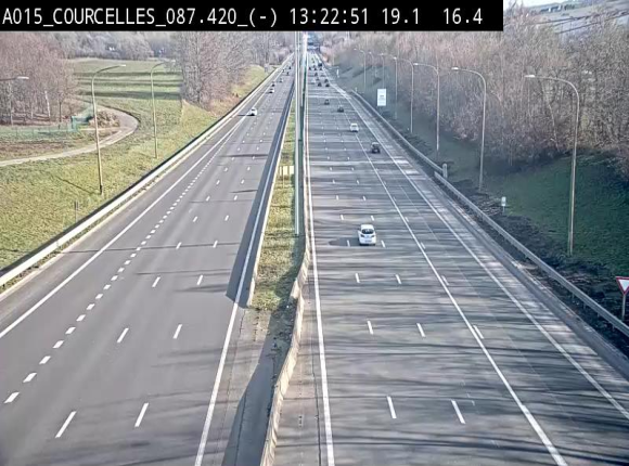 <h2>Webcam autoroute Belgique - Viesville - E42 direction Mons - BK 84.35</h2>