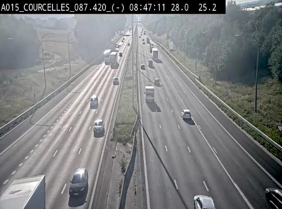<h2>Webcam autoroute Belgique - Viesville - E42 direction Mons - BK 84.35</h2>