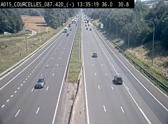 <h2>Webcam autoroute Belgique - Viesville - E42 direction Mons - BK 84.35</h2>