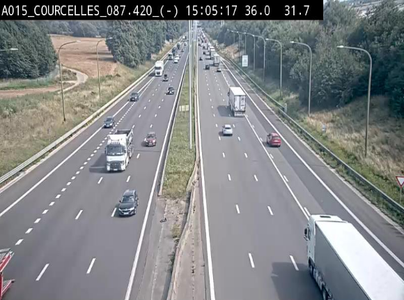 <h2>Webcam autoroute Belgique - Viesville - E42 direction Mons - BK 84.35</h2>