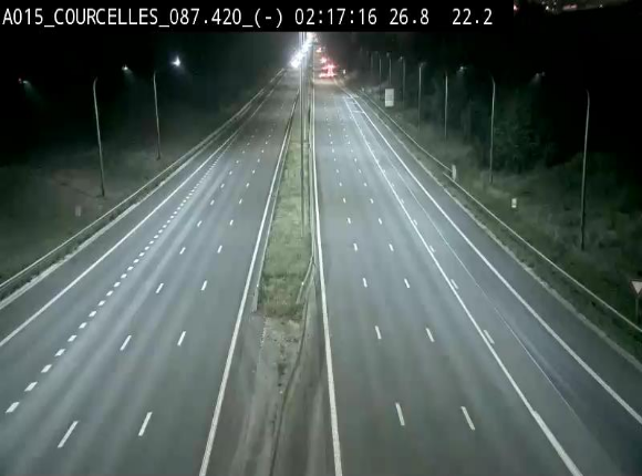 <h2>Webcam autoroute Belgique - Viesville - E42 direction Mons - BK 84.35</h2>