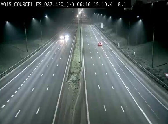 <h2>Webcam autoroute Belgique - Viesville - E42 direction Mons - BK 84.35</h2>