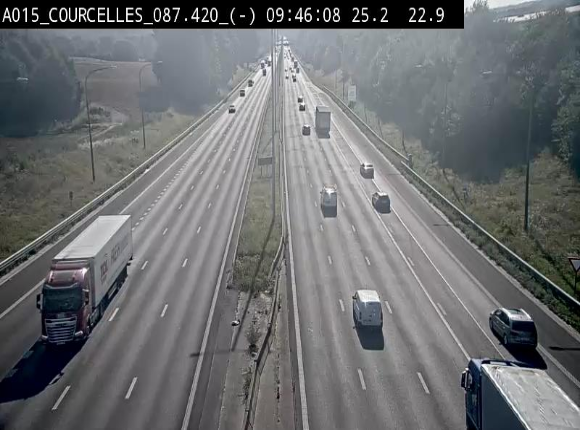<h2>Webcam autoroute Belgique - Viesville - E42 direction Mons - BK 84.35</h2>