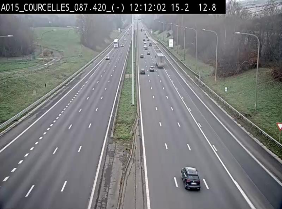 <h2>Webcam autoroute Belgique - Viesville - E42 direction Mons - BK 84.35</h2>