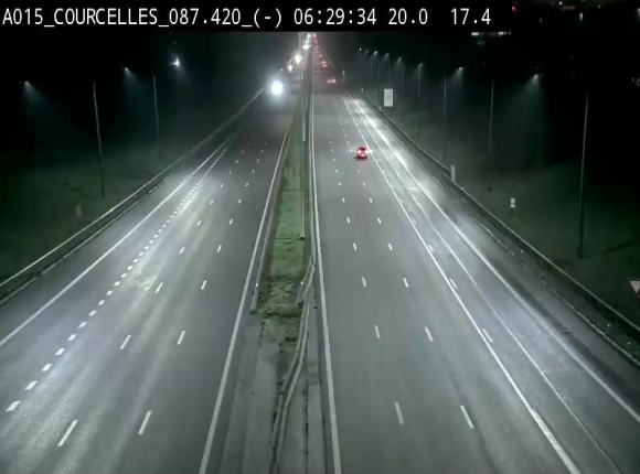 <h2>Webcam autoroute Belgique - Viesville - E42 direction Mons - BK 84.35</h2>