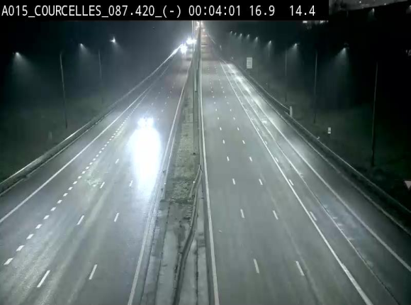 <h2>Webcam autoroute Belgique - Viesville - E42 direction Mons - BK 84.35</h2>