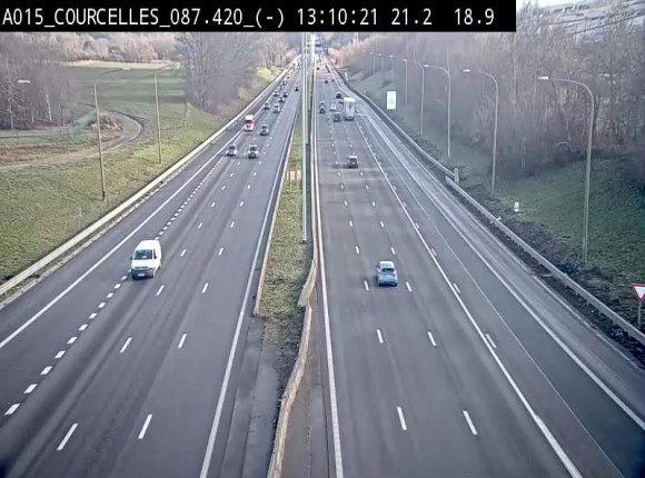 <h2>Webcam autoroute Belgique - Viesville - E42 direction Mons - BK 84.35</h2>