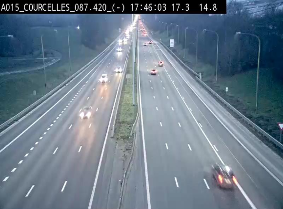 <h2>Webcam autoroute Belgique - Viesville - E42 direction Mons - BK 84.35</h2>