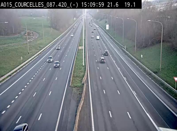 <h2>Webcam autoroute Belgique - Viesville - E42 direction Mons - BK 84.35</h2>
