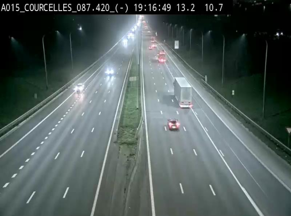 <h2>Webcam autoroute Belgique - Viesville - E42 direction Mons - BK 84.35</h2>