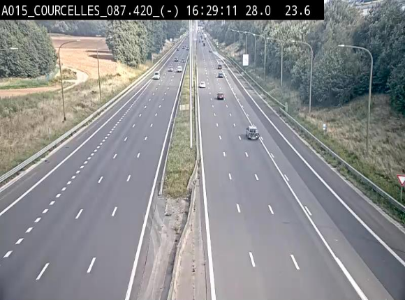 <h2>Webcam autoroute Belgique - Viesville - E42 direction Mons - BK 84.35</h2>