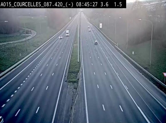 <h2>Webcam autoroute Belgique - Viesville - E42 direction Mons - BK 84.35</h2>