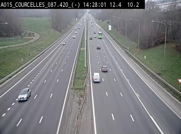 <h2>Webcam autoroute Belgique - Viesville - E42 direction Mons - BK 84.35</h2>