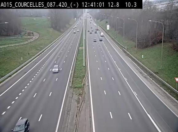 <h2>Webcam autoroute Belgique - Viesville - E42 direction Mons - BK 84.35</h2>