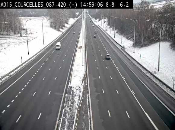 <h2>Webcam autoroute Belgique - Viesville - E42 direction Mons - BK 84.35</h2>