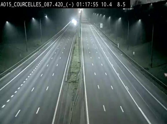 <h2>Webcam autoroute Belgique - Viesville - E42 direction Mons - BK 84.35</h2>