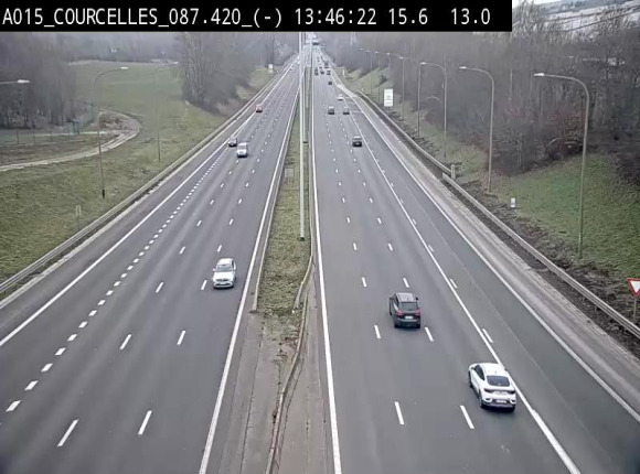 <h2>Webcam autoroute Belgique - Viesville - E42 direction Mons - BK 84.35</h2>